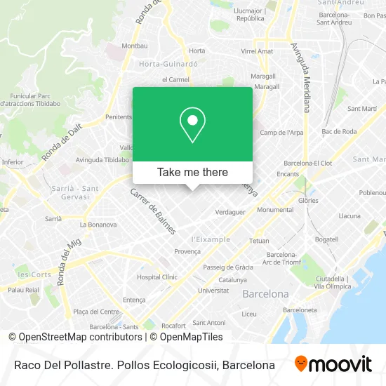 Raco Del Pollastre. Pollos Ecologicosii map