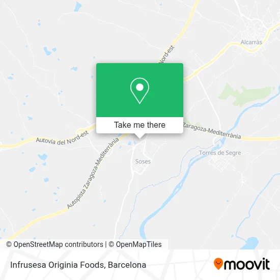 Infrusesa Originia Foods map