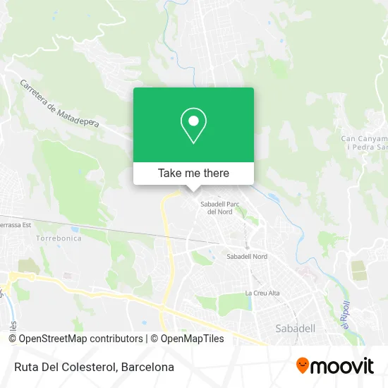 Ruta Del Colesterol map
