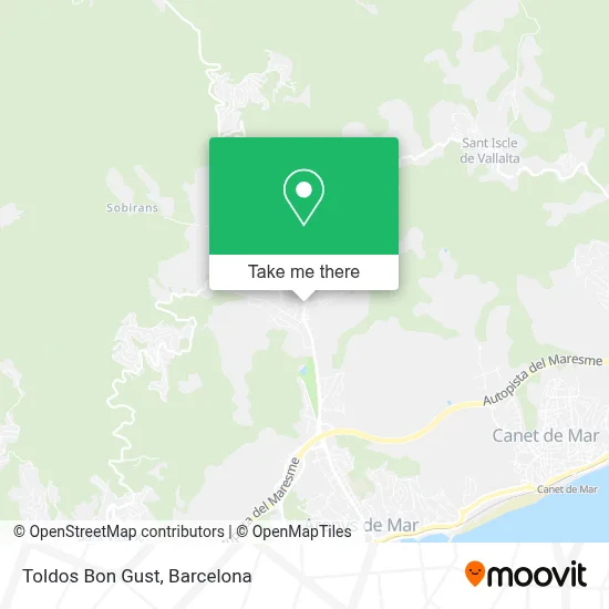 Toldos Bon Gust map