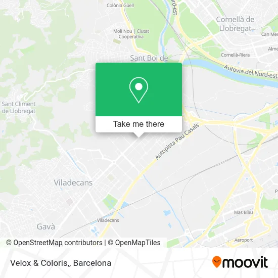 Velox & Coloris, map