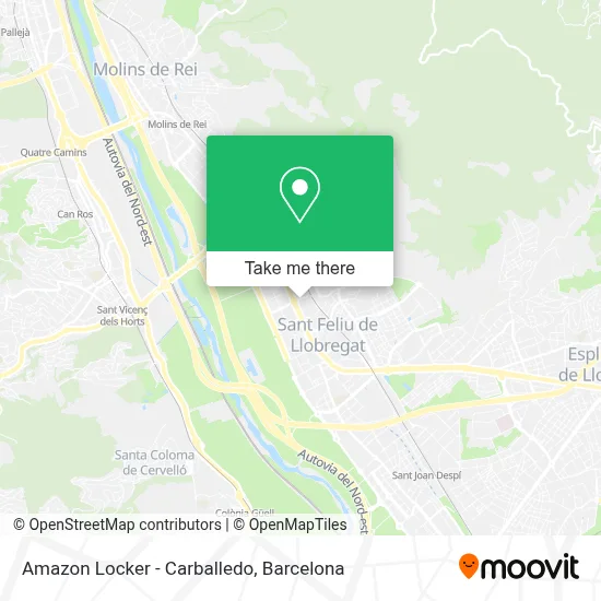 Amazon Locker - Carballedo map