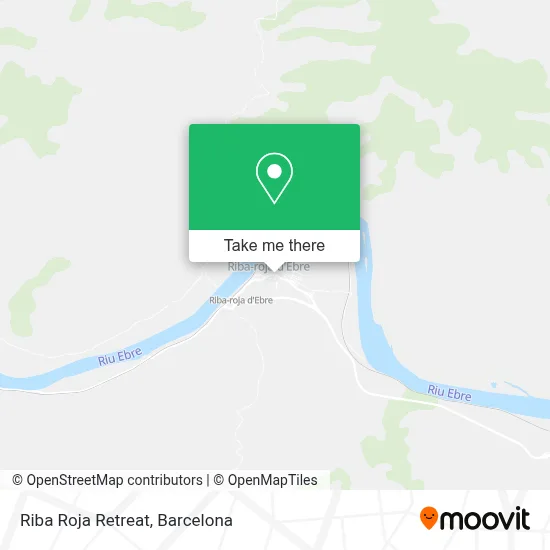 Riba Roja Retreat map