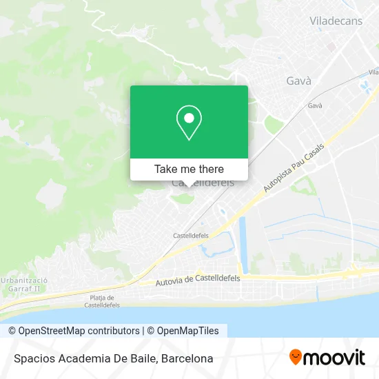 Spacios Academia De Baile map
