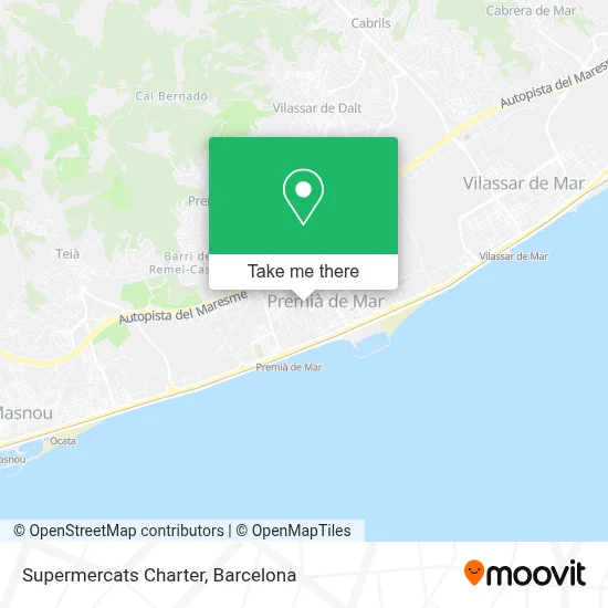Supermercats Charter map