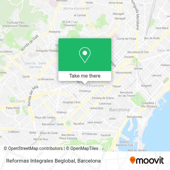 Reformas Integrales Beglobal map