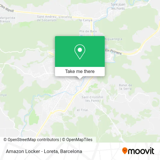 Amazon Locker - Loreta map