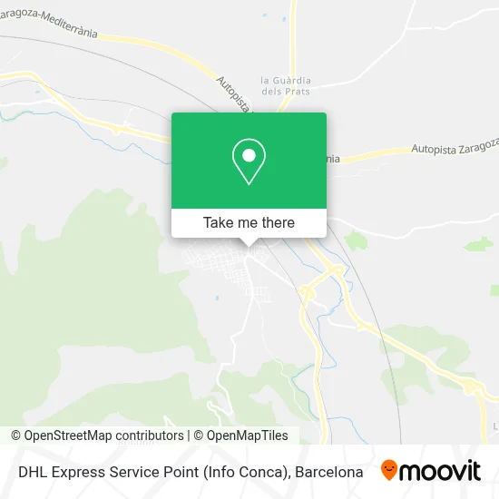 DHL Express Service Point (Info Conca) map