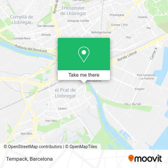 Tempack map