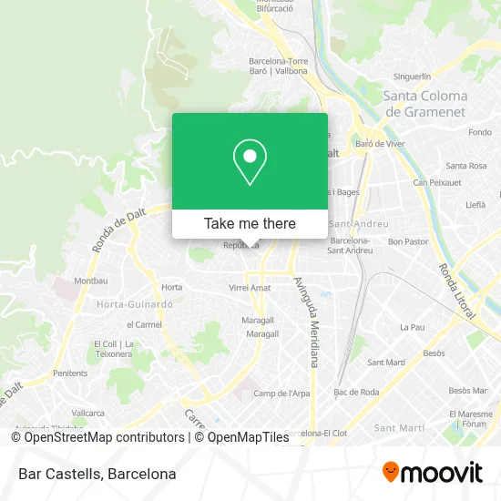 Bar Castells map
