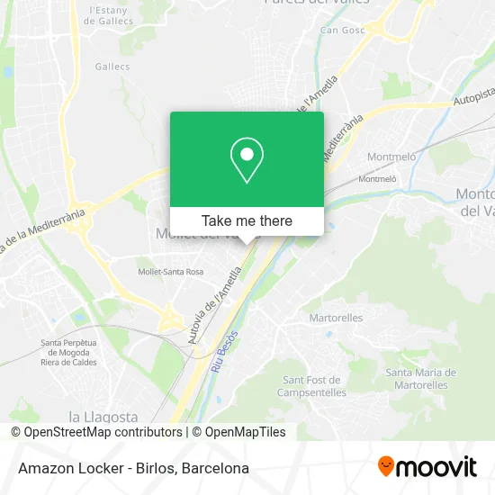 Amazon Locker - Birlos map