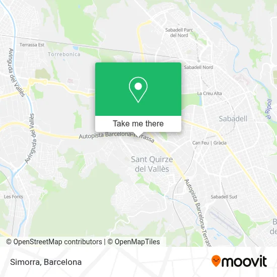 Simorra map