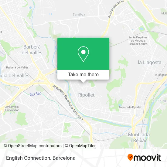 English Connection map