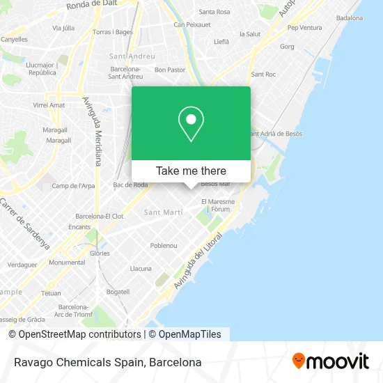 Ravago Chemicals Spain map