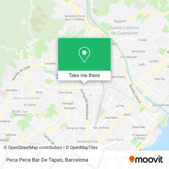 Peca Peca Bar De Tapas map