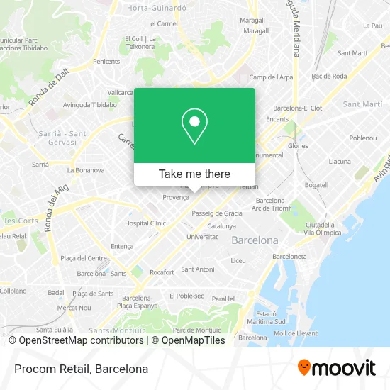 Procom Retail map
