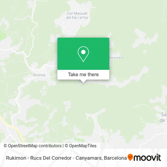 Rukimon - Rucs Del Corredor - Canyamars map