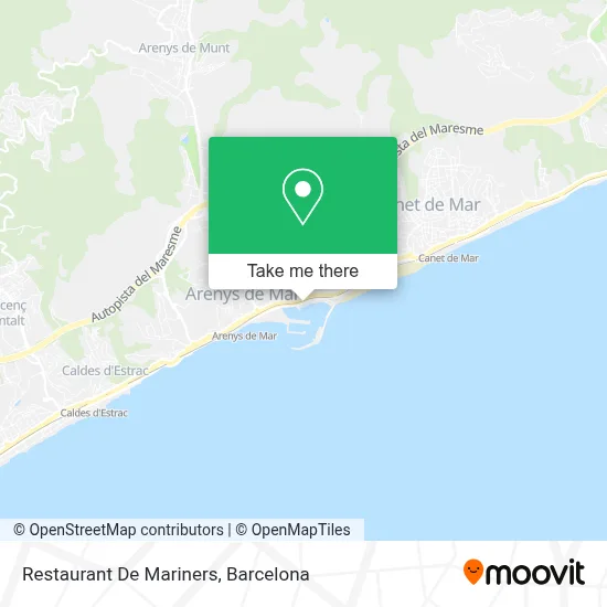 Restaurant De Mariners map