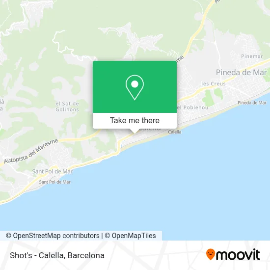 Shot's - Calella map