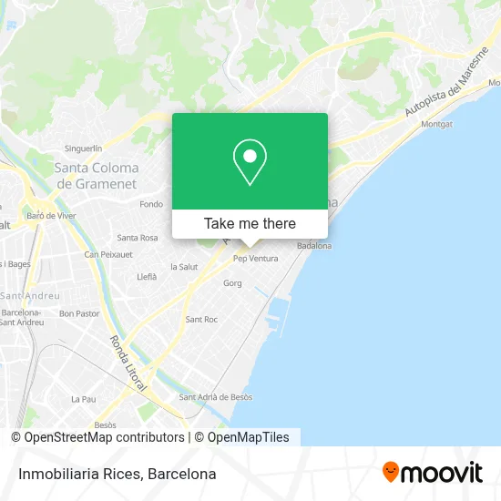 Inmobiliaria Rices map