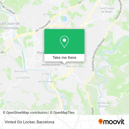 Vinted Go Locker map