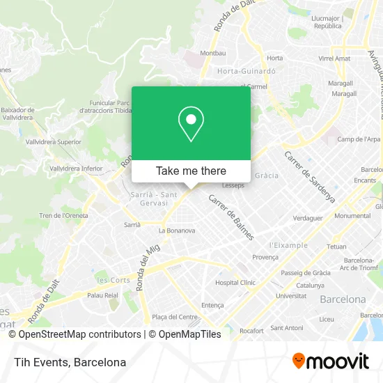 Tih Events map