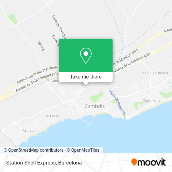 Station Shell Express map