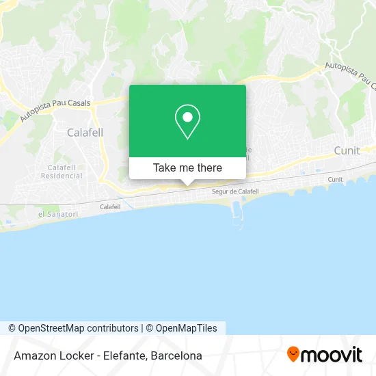 Amazon Locker - Elefante map