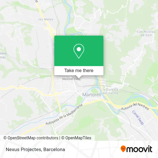 mapa Nexus Projectes