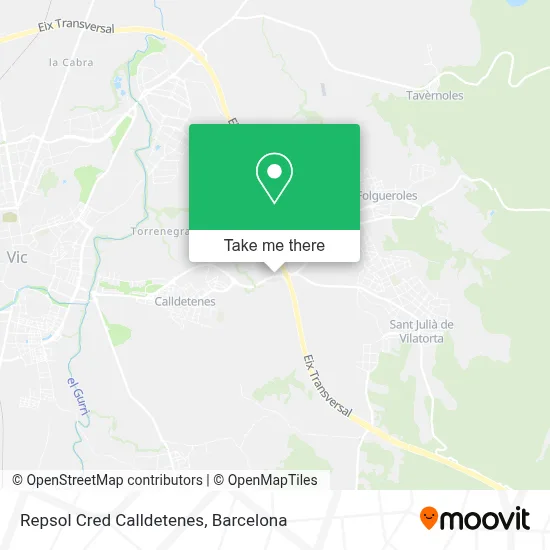 Repsol Cred Calldetenes map