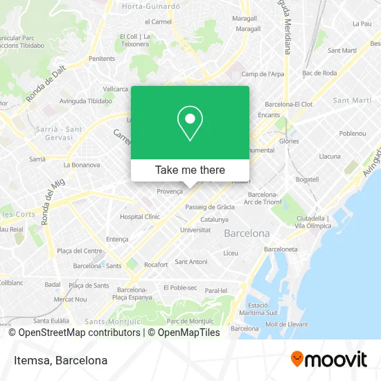 Itemsa map