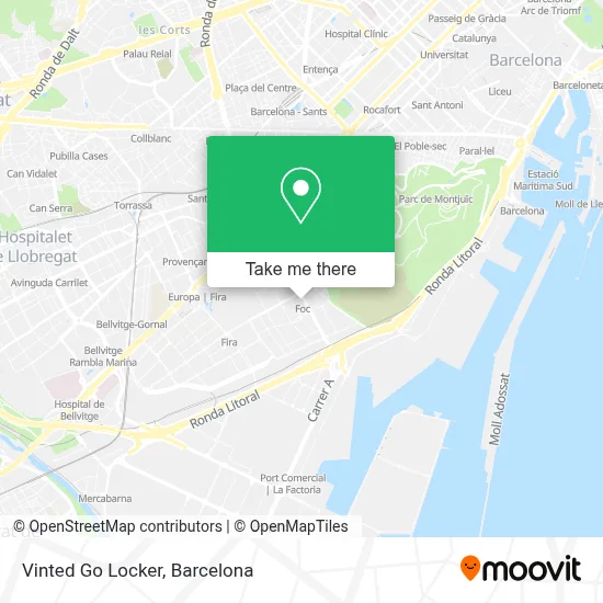 Vinted Go Locker map