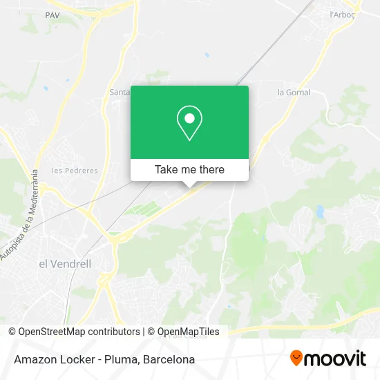 Amazon Locker - Pluma map