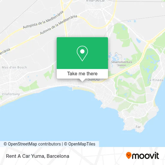Rent A Car Yuma map