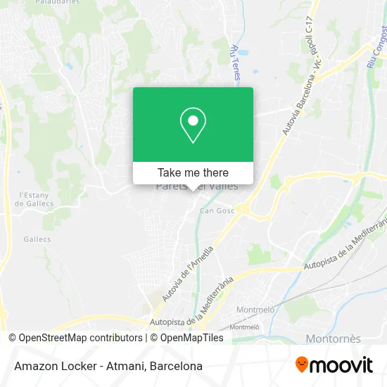 Amazon Locker - Atmani map