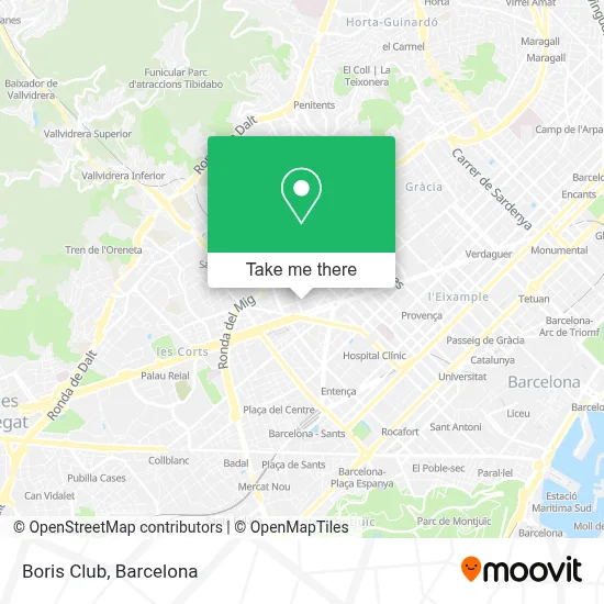 Boris Club map