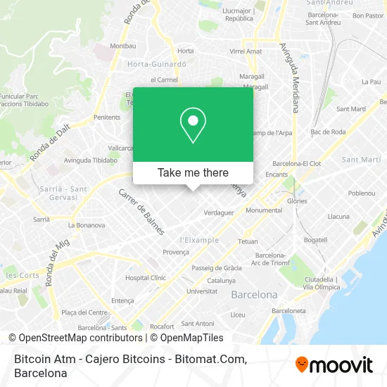 Bitcoin Atm - Cajero Bitcoins - Bitomat.Com map
