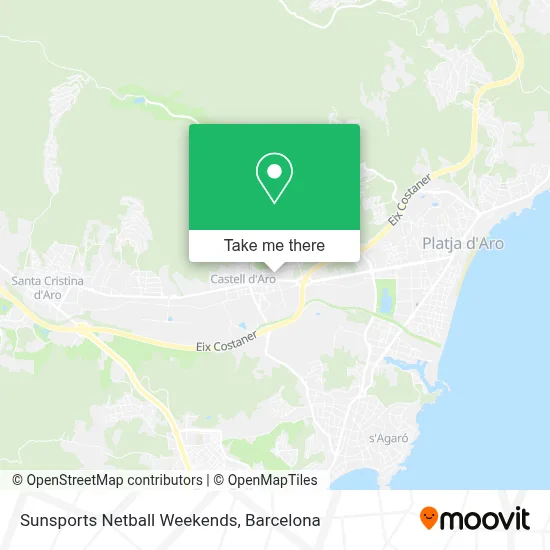 Sunsports Netball Weekends map