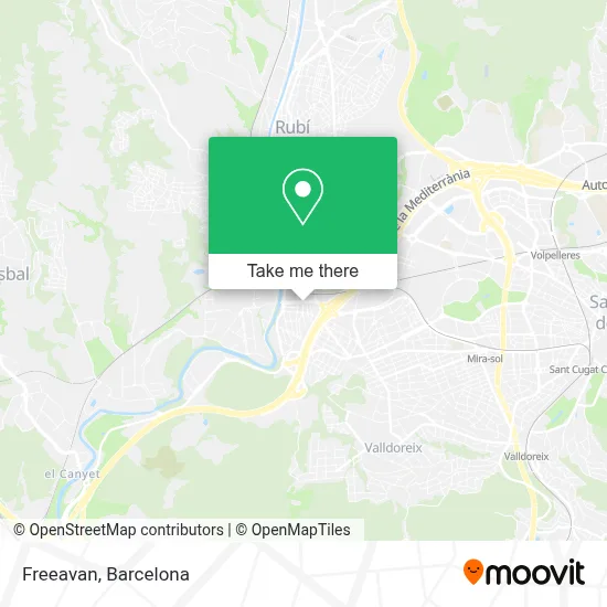 Freeavan map
