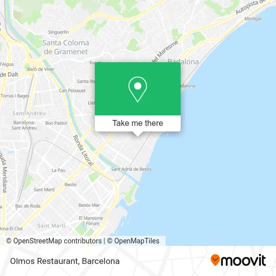 Olmos Restaurant map