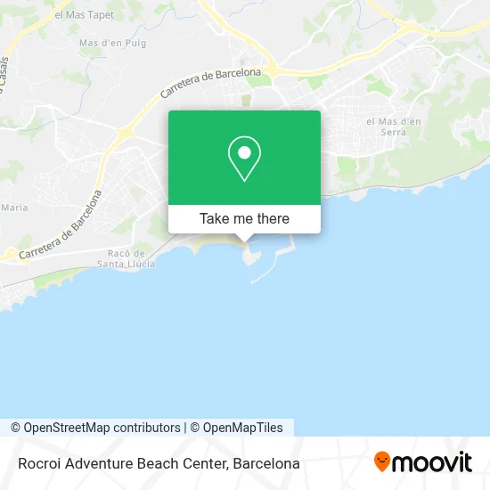 Rocroi Adventure Beach Center map