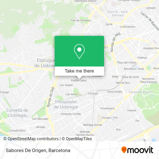Sabores De Origen map