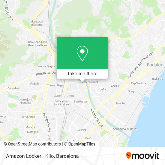 Amazon Locker - Kilo map