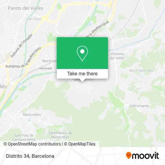 Distrito 34 map