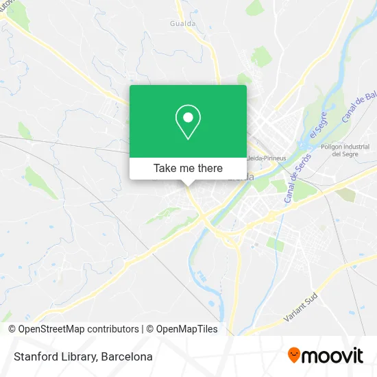 Stanford Library map