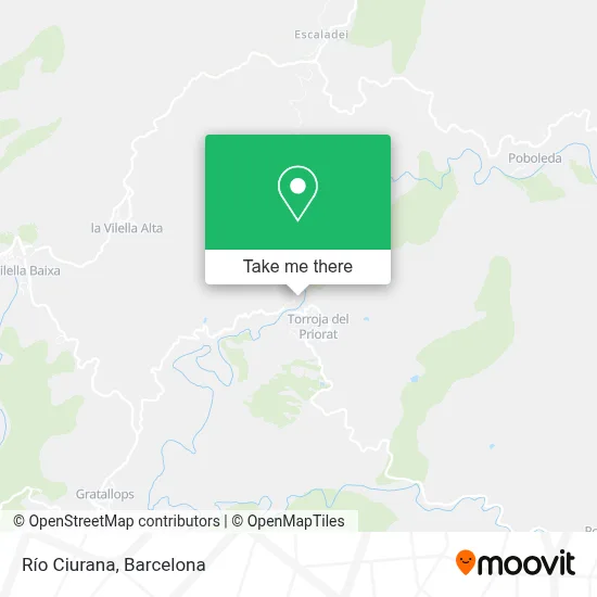 Río Ciurana map