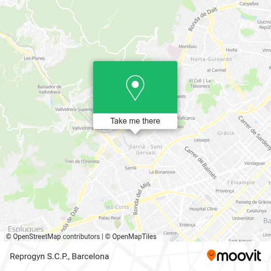 Reprogyn S.C.P. map