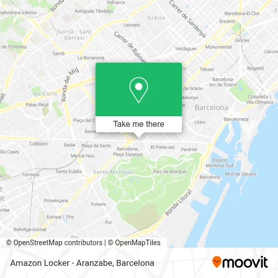 Amazon Locker - Aranzabe map