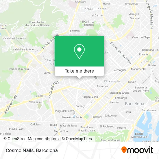 Cosmo Nails map