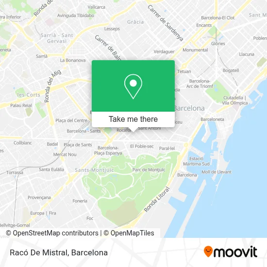 Racó De Mistral map